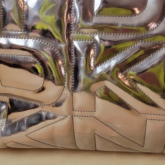 Donna Karan Logo DKNY Puffer Satchel w Matching Wallet - Picture 5 of 14